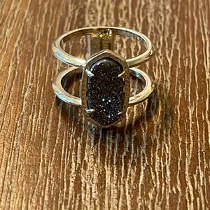 Kendra Scott Platinum Elyse Drusy in Gold